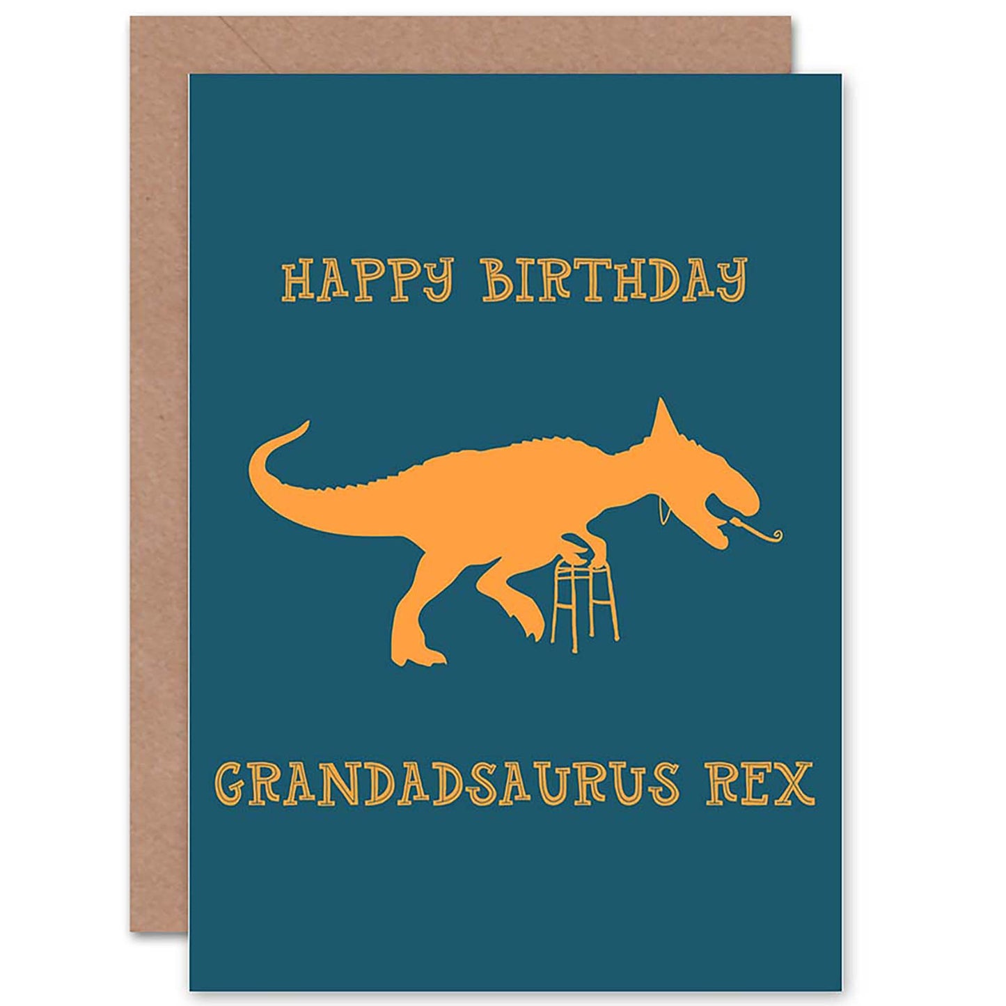 Grandadsaurus Rex Old Dinosaur Birthday Card