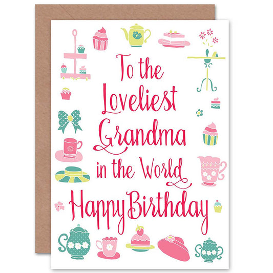 To The Loveliest Grandma Gran in World Birthday Card