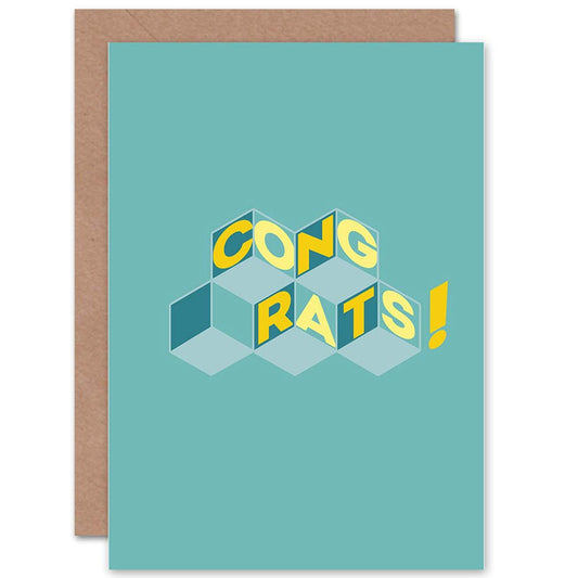 Congrats Blocks Congratulations Card