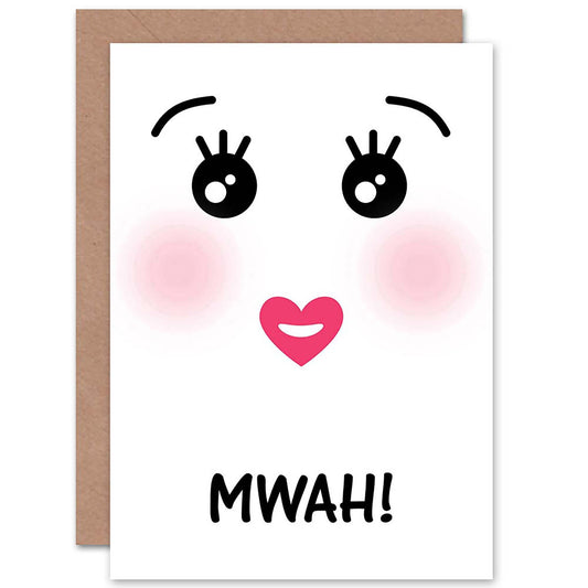 Mwah Kawaii Kiss Partner Romantic Card