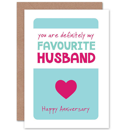 Favourite Partner Anniversary Love Romantic Card