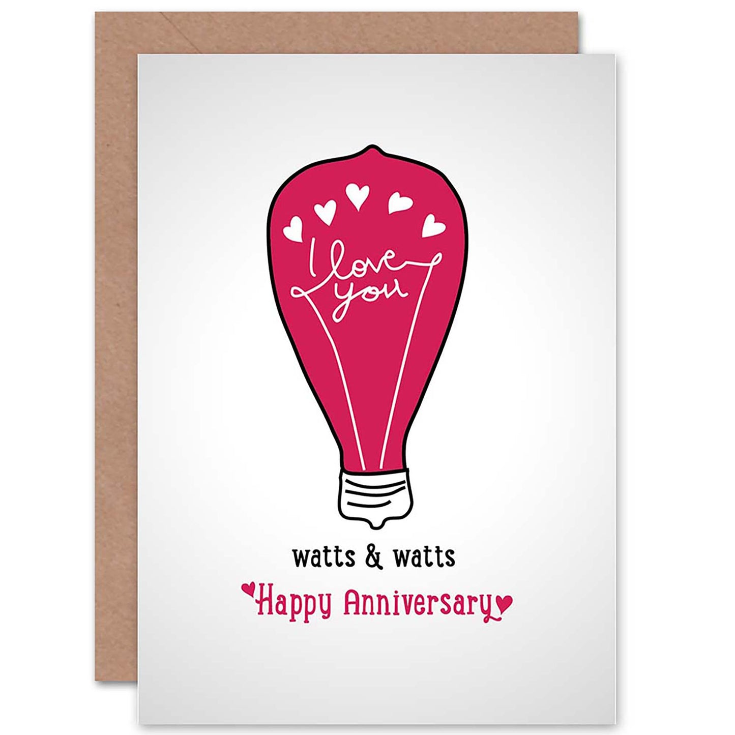 Watts Partner Anniversary Love Romantic Card