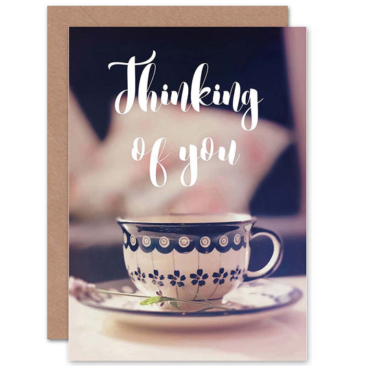Thinking of You Teacup Tea Sympathy Card