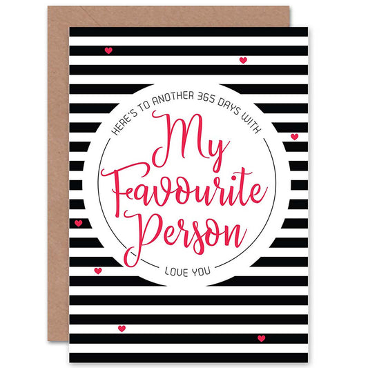 Another 365 Days You Partner Romantic Card