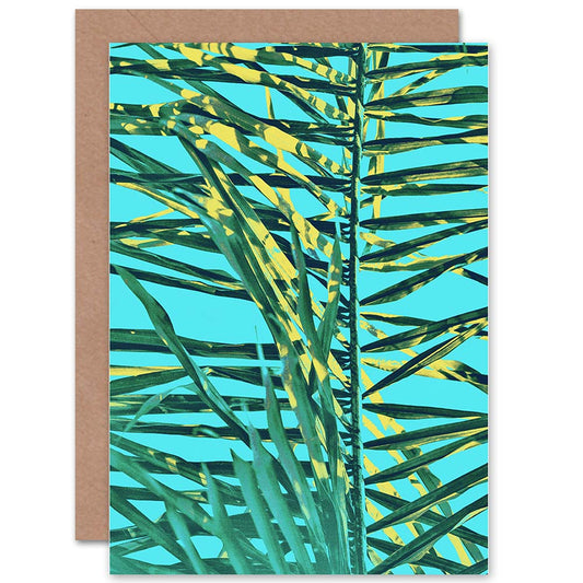 Palm Close Up Tropical Greetings Card