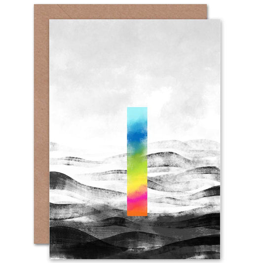 Abstract Minimalist Colour Greetings Card