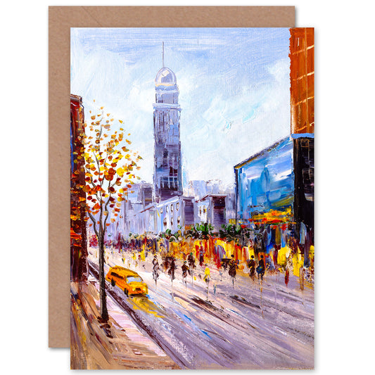 New York Cityscape Greetings Card