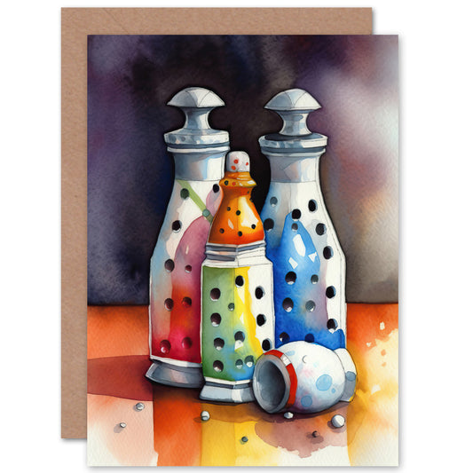 Salt Pepper Shakers Modern Folk New Home Card