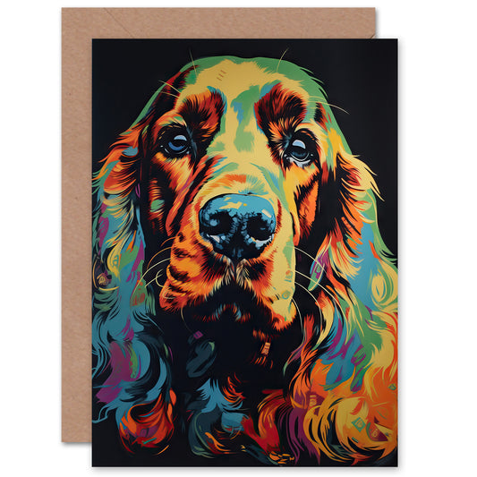 Cocker Spaniel Pet Dog Lover Portrait Greeting Card