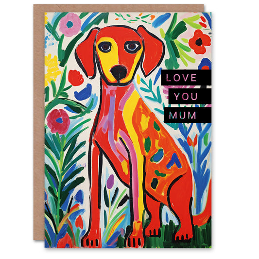 Cute Puppy Love You Lover Dog Mother's day Card