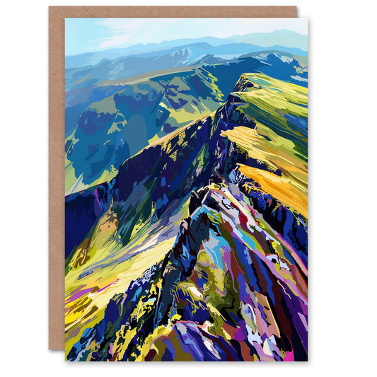Cairngorm Mountains Scottish Highlands Landscape Art Greeting Card