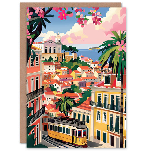 Cartagena Colombia Cityscape Travel Holiday Summer Greetings Card