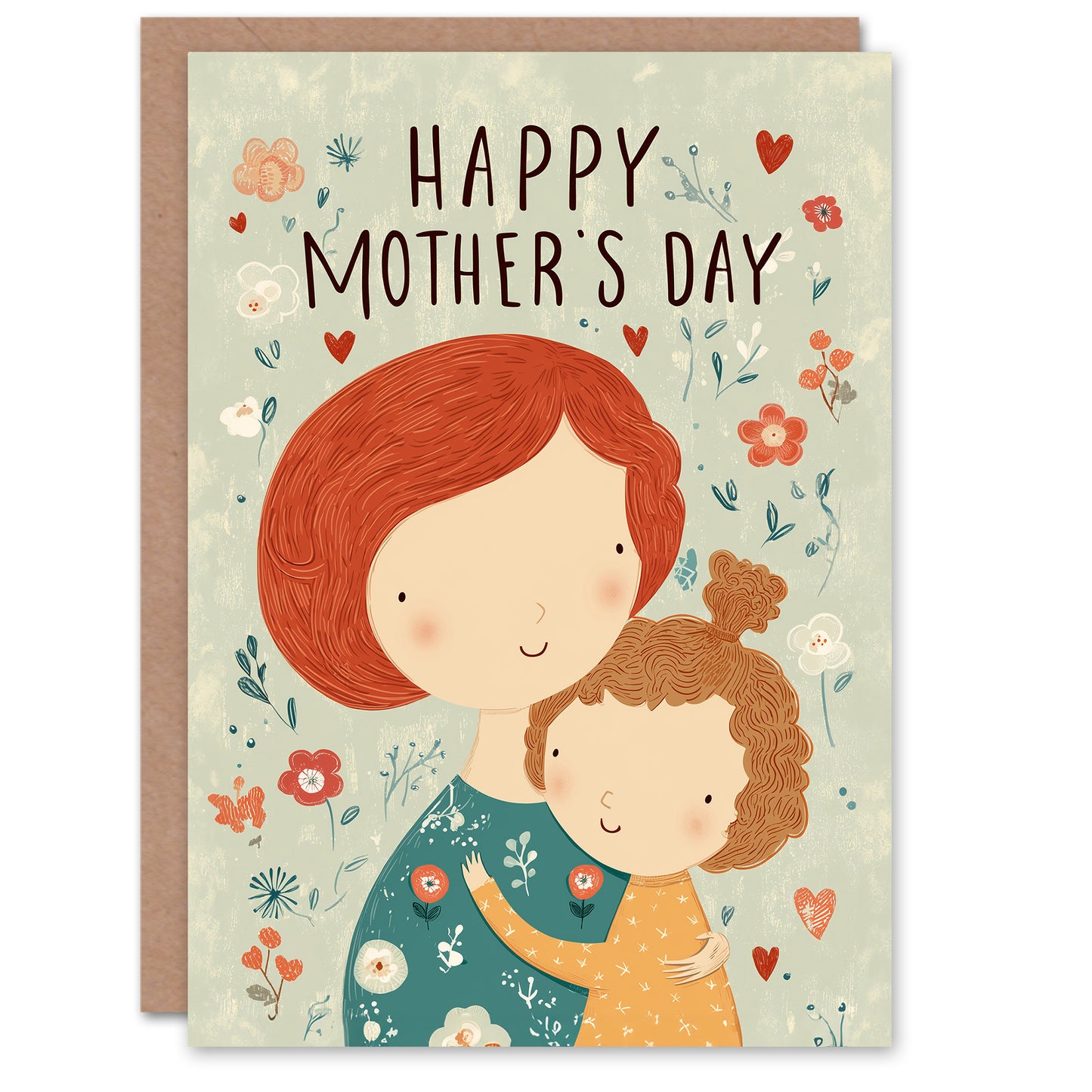 Happy Mother's Day Card For Mum Fun Mom And Daughter Ginger Blank Inside