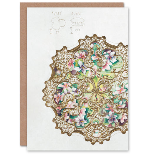 Noritake Factory Japanese Vintage Design For Plate Bowl Greetings Card