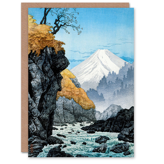 Hiroaki Takahashi Japanese Foot Of Mount Ashitaka Greetings Card