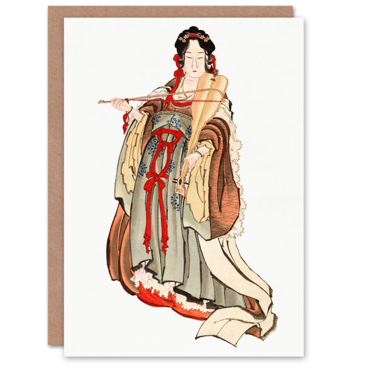 Katsushika Hokusai Japanese Benten Goddess Of Love Greetings Card