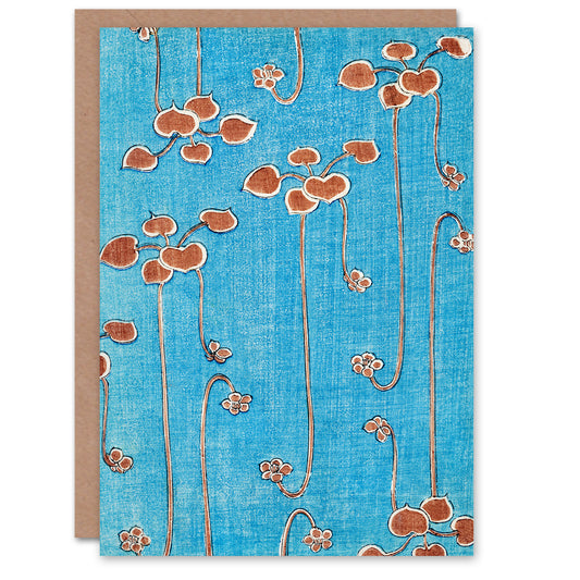 Shin Bijutsukai Japanese Vintage Vine Illustration Greetings Card