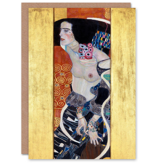 Gustav Klimt Judith II Salome Painting Greetings Card