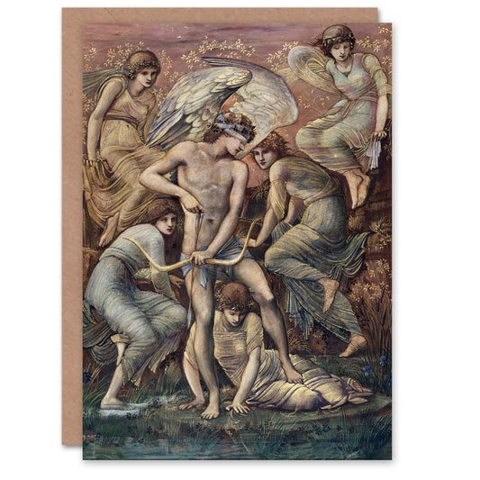 Edward Burne Jones Cupid's Hunting Fields Greetings Card