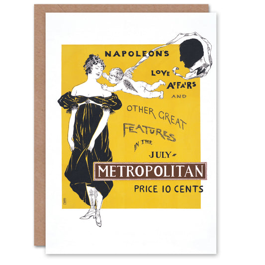 Edward Penfield Napoleon Love Affairs Metropolitan Advert Greetings Card