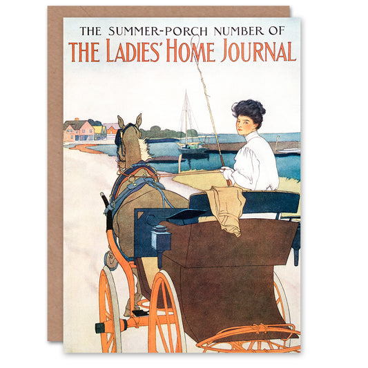 Edward Penfield Ladies Home Journal Vintage Magazine Cover Greetings Card