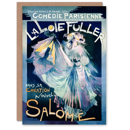Georges de Feure Salome Ballet Vintage Advert Greetings Card