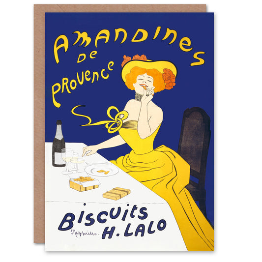 Leonetto Cappiello Almond Biscuits Vintage Advert Greetings Card