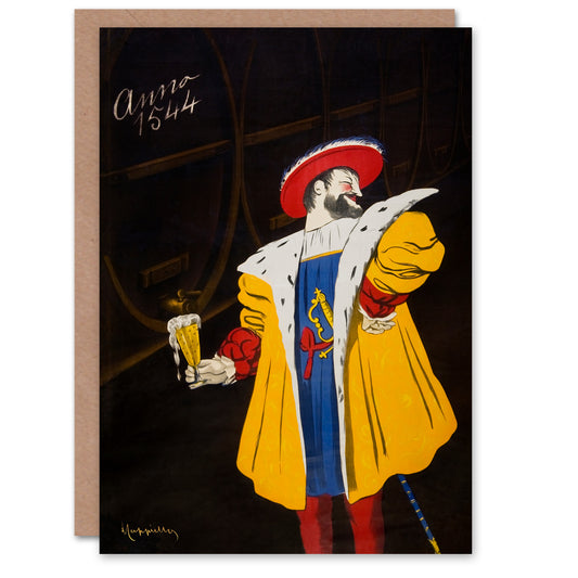 Leonetto Cappiello Vintage Fort Carre Beer Advert Greetings Card
