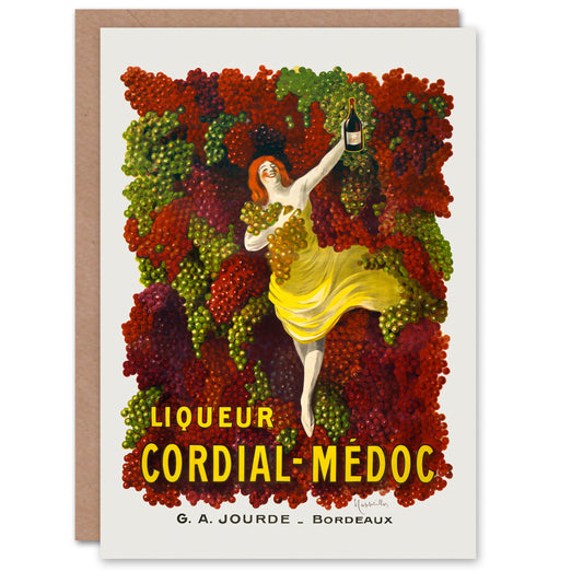 Leonetto Cappiello Liquer Cordial Medoc Vintage Advert Greetings Card