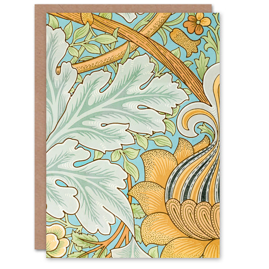 William Morris St James Filigree Fern Detail Greetings Card