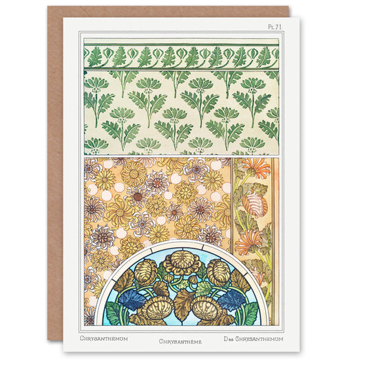 Maurice Pillard Verneuil Ornamental Chrysanthemum Greetings Card