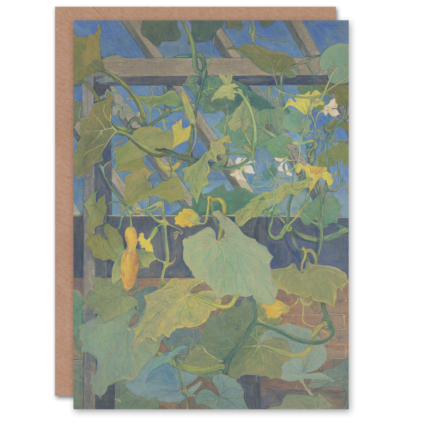 Theo van Hoytema Greenhouse Ornamental Gourds Greetings Card