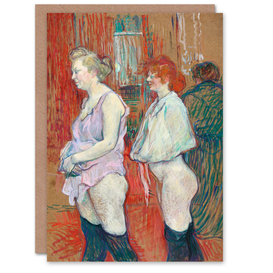 Toulouse Lautrec The Medical Inspection Greetings Card