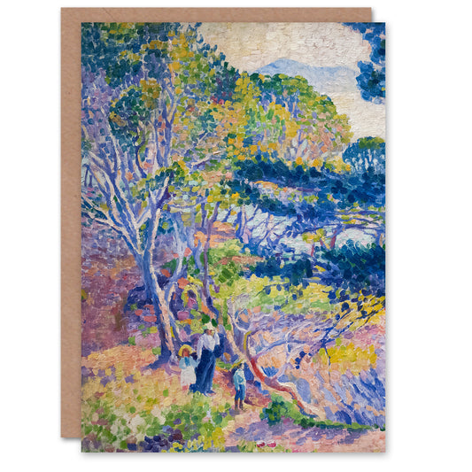 Henri Edmond Cross Cape Layet Landscape Greetings Card