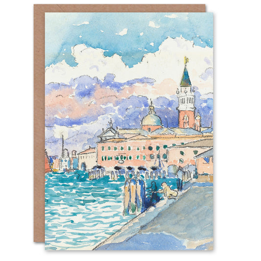Henri Edmond Cross Venice Grand Canal Watercolour Greetings Card