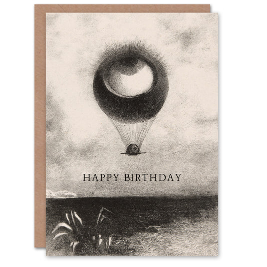 Odilon Redon The Eye Like a Strange Balloon Birthday Card