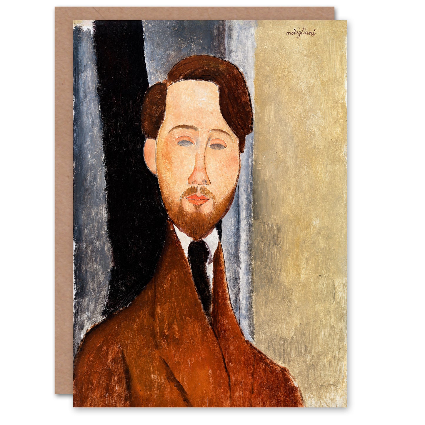 Amedeo Modigliani Art Card Leopold Zborowski Portrait
