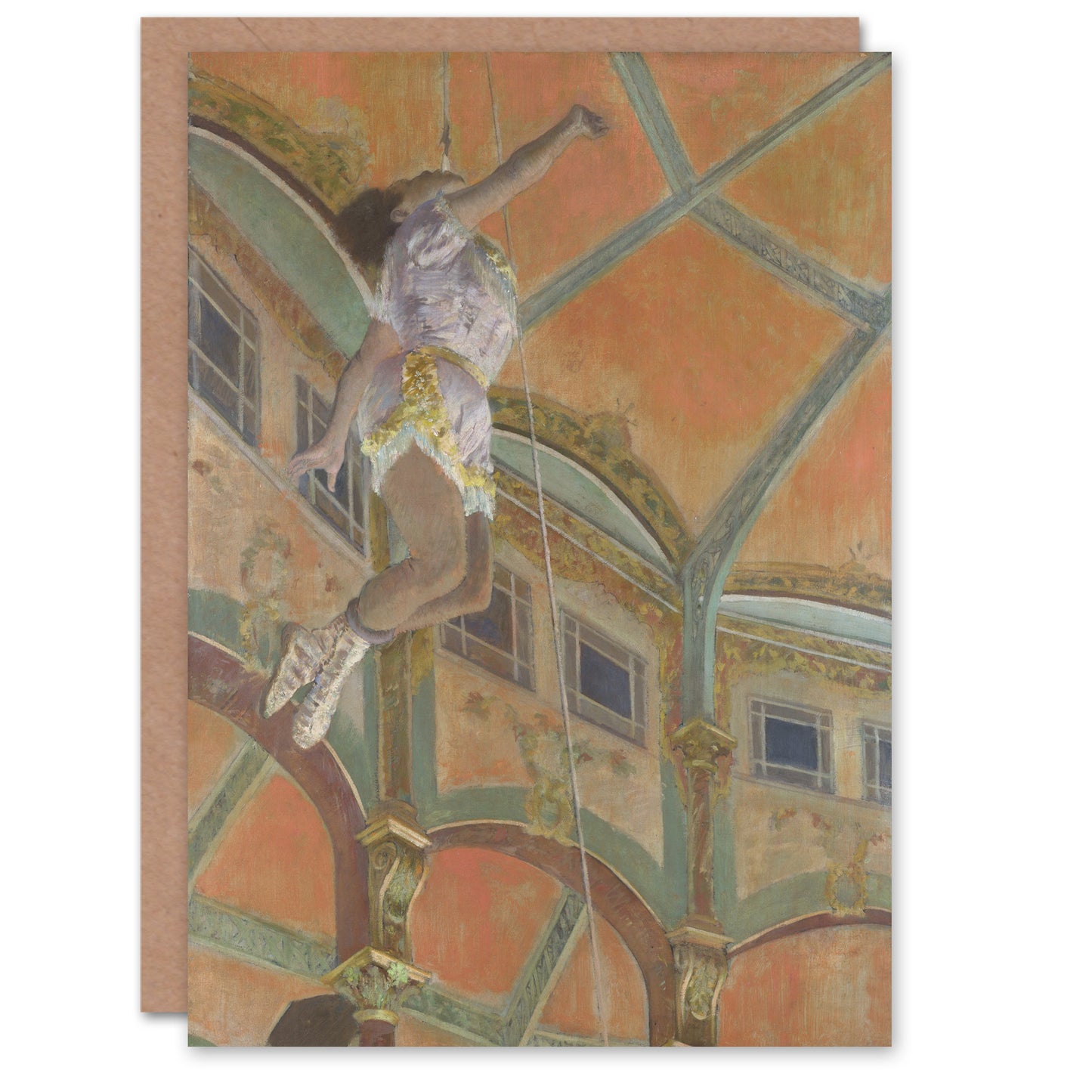 Edgar Degas Art Card Acrobat Miss La La at Cirque Fernando