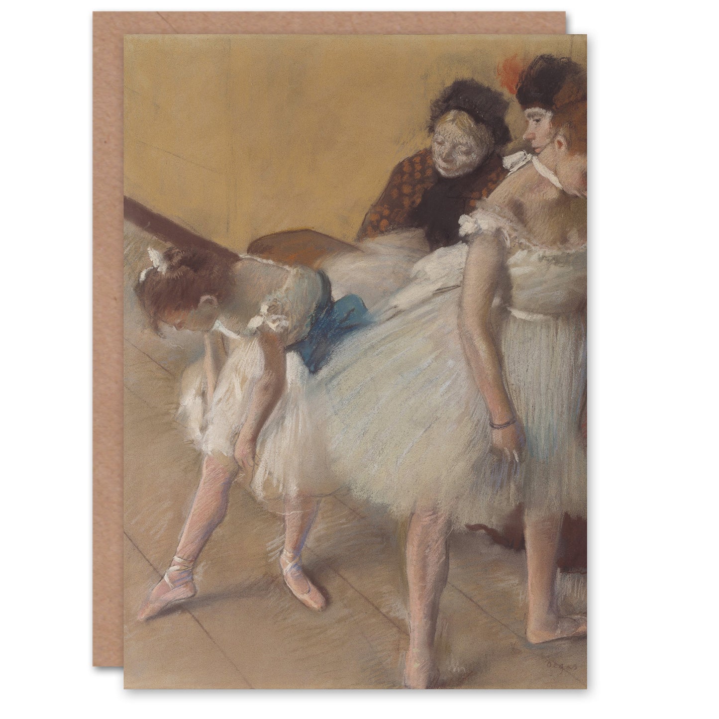 Edgar Degas Art Card Ballerina Dance Examination