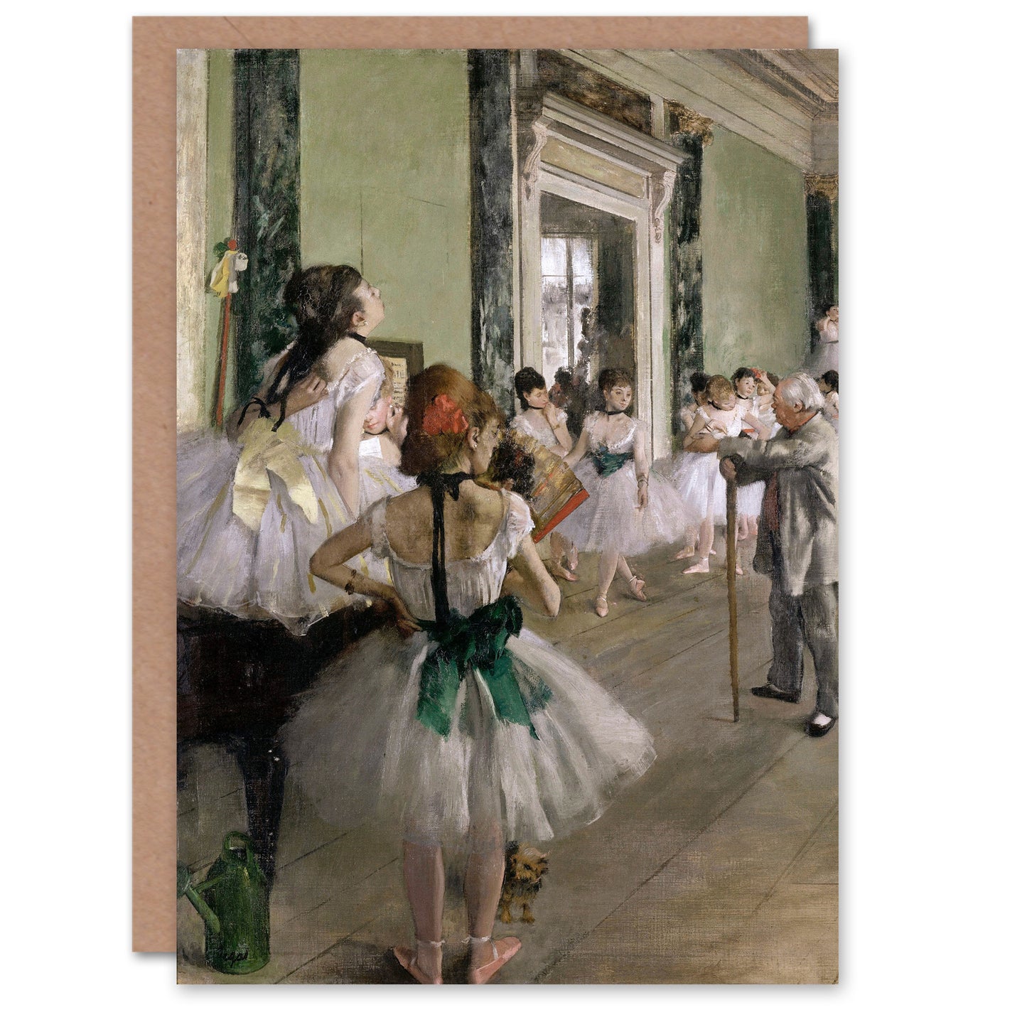 Edgar Degas Art Card The Ballet Class Dance Studio