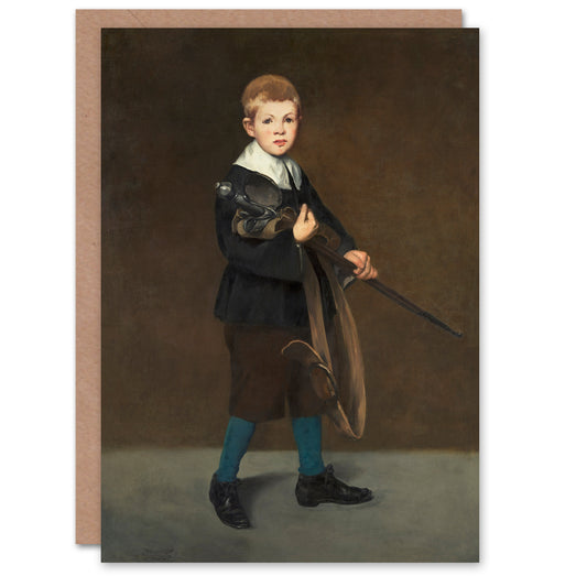 Edouard Manet Art Card Boy with a Sword Portrait Painting
