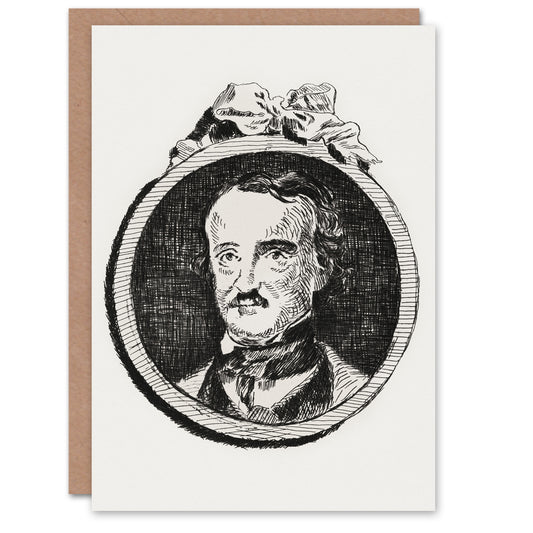 Edouard Manet Art Card Edgar Allan Poe Portrait