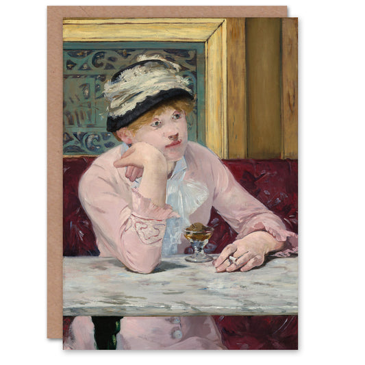 Edouard Manet Art Card Plum Brandy Woman Portrait