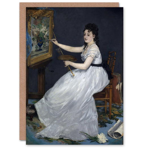 Edouard Manet Art Card Portrait of Painter Eva Gonzales