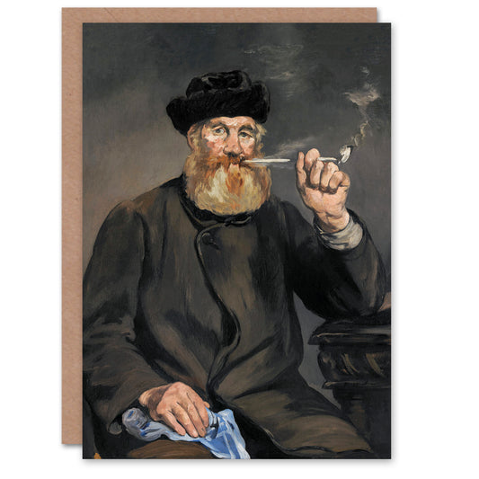 Edouard Manet Art Card The Pipe Smoker Portrait
