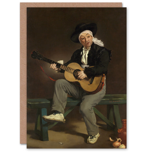 Edouard Manet Art Card The Spanish Singer Portrait