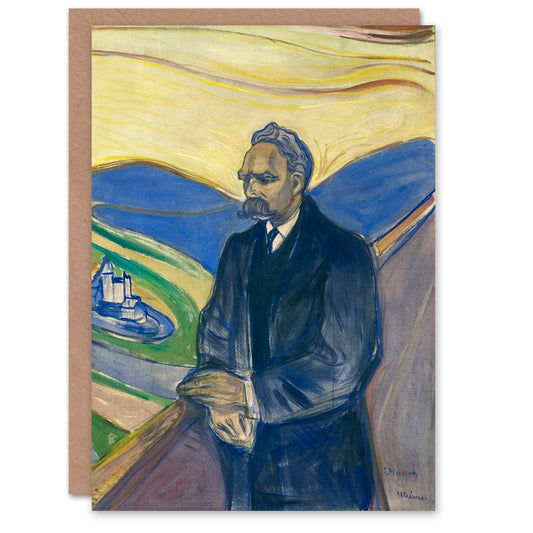 Edvard Munch Art Card Friedrich Nietzsche Portrait
