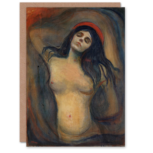 Edvard Munch Art Card Madonna Loving Woman Oil Painting