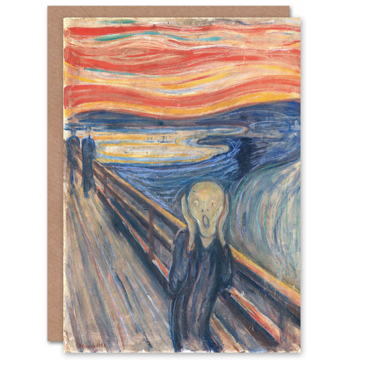 Edvard Munch Art Card The Scream Iconic Painting