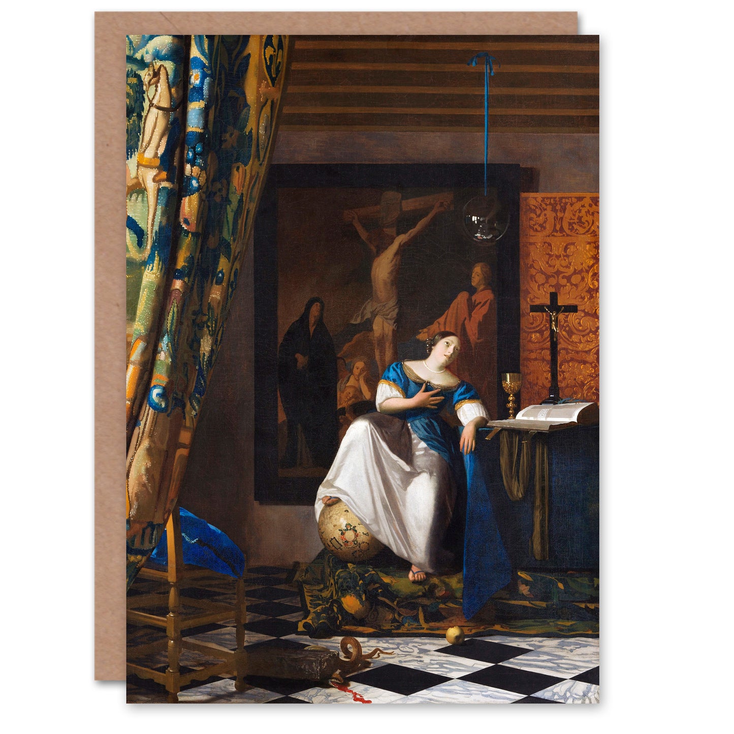 Johannes Vermeer Art Card Allegory of the Catholic Faith